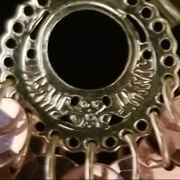 ❗5 For $2️⃣5️⃣ Bundle Sale❗️Pink Sequin Waterfall Earrings - Picture 2 of 2